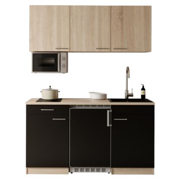PENTRY RESPEKTA INGRID KB150ESSESM SVART/EK 150CM