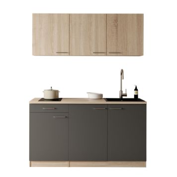 PENTRY RESPEKTA INGRID KB150ESGESOK GRÅ/EK 150CM