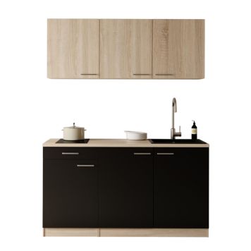 PENTRY RESPEKTA INGRID KB150ESSESOK SVART/EK 150CM