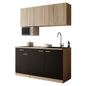 PENTRY RESPEKTA INGRID KB150ESSESOKM SVART/EK 150CM