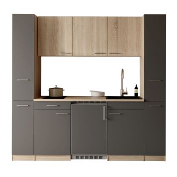 KÖK RESPEKTA INGRID KB210ESGES2 GRÅ/EK 210CM 