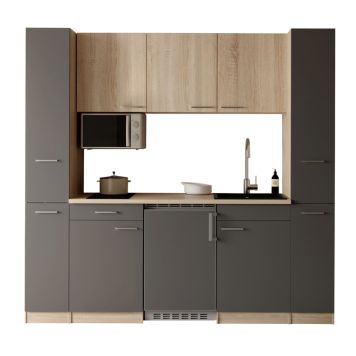 KÖK RESPEKTA INGRID KB210ESGESM2 GRÅ/EK 210CM