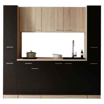 KÖK RESPEKTA INGRID KB210ESSESOK2 SVART/EK 210CM