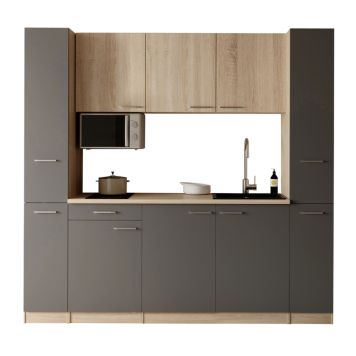 KÖK RESPEKTA INGRID KB210ESGESOKM2 GRÅ/EK 210CM