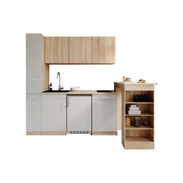 KÖK MED BARBORD RESPEKTA INGRID KB180ESWES2B VIT/EK 180CM