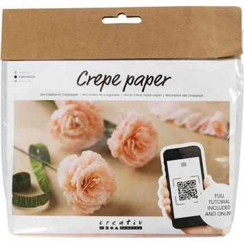 PYSSELKIT CREATIV COMPANY KRÄPPAPPER NEJLIKOR