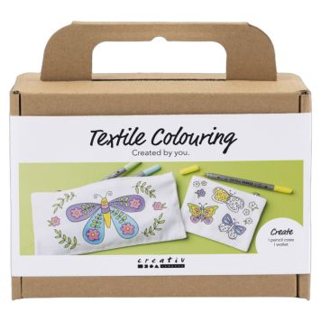 PYSSELKIT CREATIV COMPANY TEXTIL MÅLNING FJÄRILAR