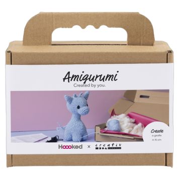 PYSSELKIT CREATIV COMPANY AMIGURUMI GIRAFF LJUSBLÅ