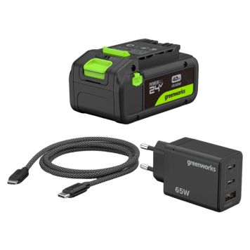 BATTERIKIT GREENWORKS K2S4BEAA1 POWERALL 65W 24V 4,0AH