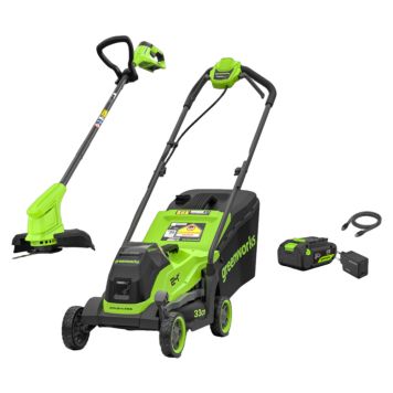 GRÄSKLIPPARE+TRIMMER GREENWORKS 1306707 POWERALL 24V 1X4,0AH