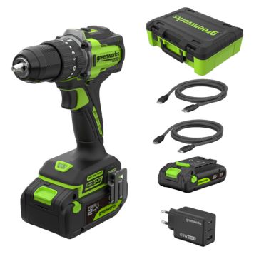 SKRUVDRAGARE GREENWORKS HD560A2 POWERALL 24V 1X4,0AH+1X2,0AH