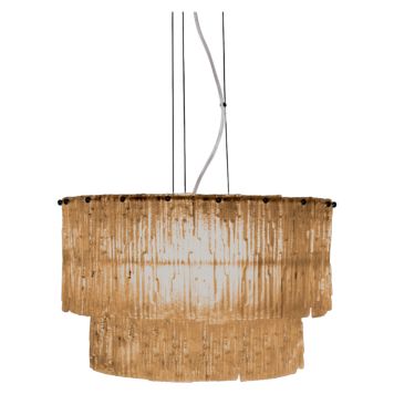 TAKLAMPA ANETA LIGHTING ABELONE E14 AMBER/SVART
