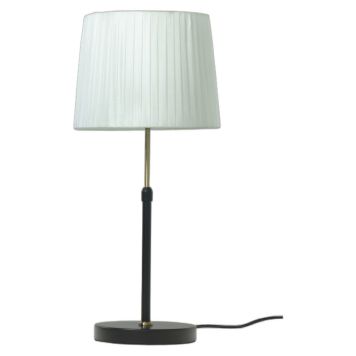 BORDSLAMPA ANETA LIGHTING EZAI E27 SVART/BEIGE