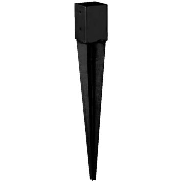 STOLPSPJUT JABO 96X96X750MM SVART