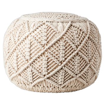 SITTPUFF AFFARI JUNI 40X35CM BEIGE