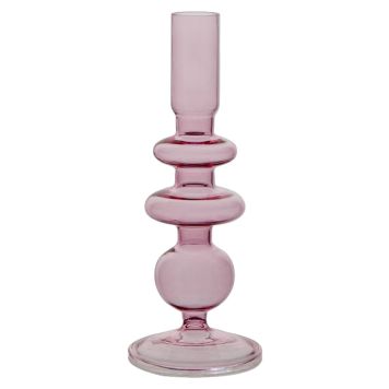 LJUSSTAKE AFFARI DAISY 9X20CM ROSA