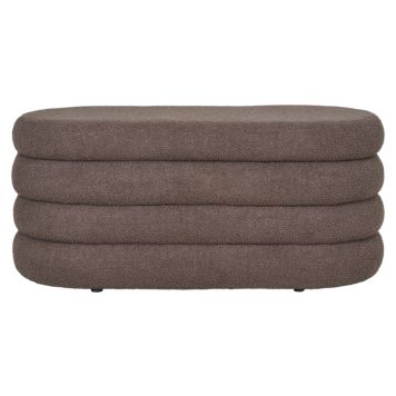 BÄNK HOUSE NORDIC DARTFORD TEDDY BRUN 103X45X44CM