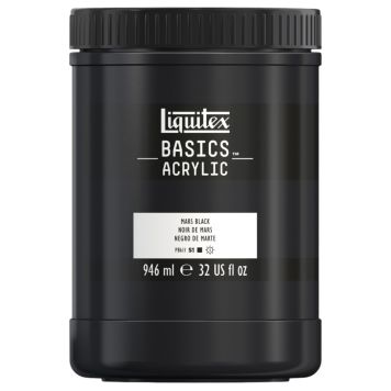 AKRYLFÄRG LIQUITEX BASICS PRIMARY MARSBLACK 946ML 