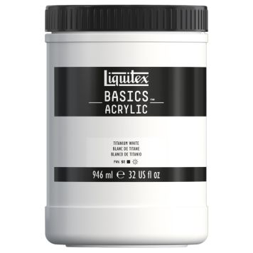AKRYLFÄRG LIQUITEX BASICS PRIMARY TITANWHITE 946ML 