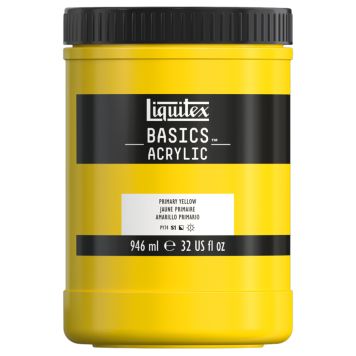 AKRYLFÄRG LIQUITEX BASICS PRIMARY YELLOW 946ML 