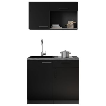 PENTRY RESPEKTA OLIVER KB100GRSW SVART 100CM