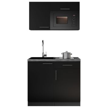 PENTRY RESPEKTA OLIVER KB100GRSWMI SVART 100CM