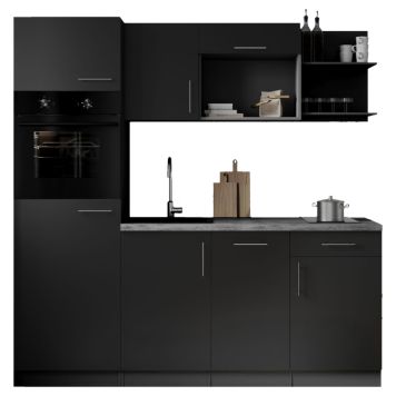 KÖK RESPEKTA OLIVER KB205GRSWH SVART 205CM
