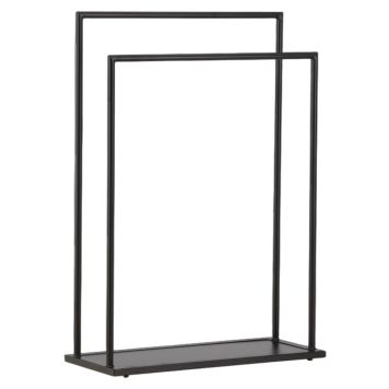 KLÄDSTÄLLNING VENTURE HOME ALVA STÅL 100X70X30CM SVART