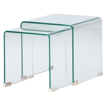 SIDOBORD VENTURE HOME TELEMARK 42X42CM GLAS