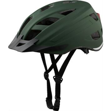 CYKELHJÄLM URBAN LED 58-61CM L MATTGRÖN                               