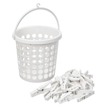 KLÄDNYPEKORG NHG SPRINGFIELD 2,5L VIT