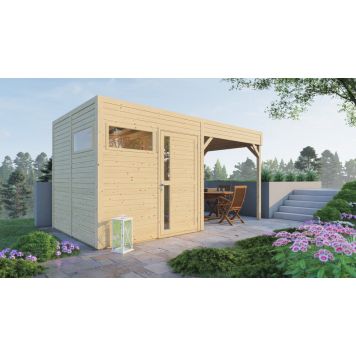 ATTEFALLSHUS BERTILO CUBUS 2 LOUNGE OBEHANDLAD 10,5M²