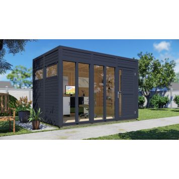 ATTEFALLSHUS BERTILO CUBUS 3 OFFICE ANTRACIT 7,7M²