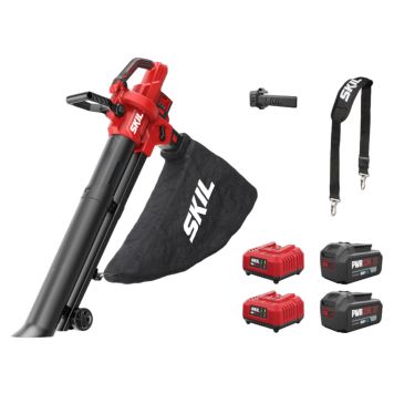 LÖVBLÅS/-SUG SKIL 0350 BA 2X20V 2X4,0AH 