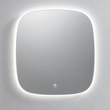 SPEGEL LED RUNDAD KVADRATISK 60X60CM