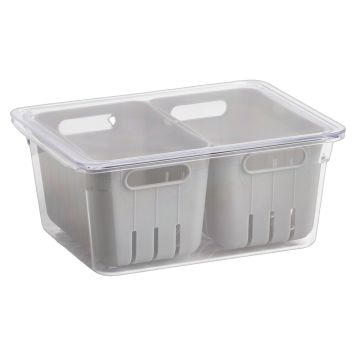 KYLSKÅPSBOX ZELLER 22,5X17,5X10CM GRÅ 