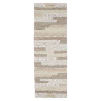 GÅNGMATTA VENTURE HOME SIXTEN ULL 200X70CM BEIGE 