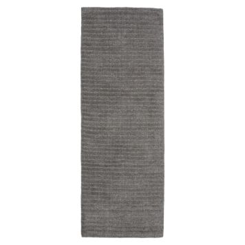 GÅNGMATTA VENTURE HOME MILTON ULL 200X70CM MÖRKGRÅ 