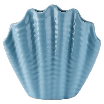 VAS AFFARI SHELL 18X7X17CM BLÅ
