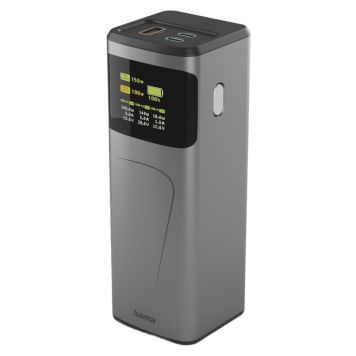 POWERBANK HAMA HIGH POWER 150W 24000MAH GRÅ