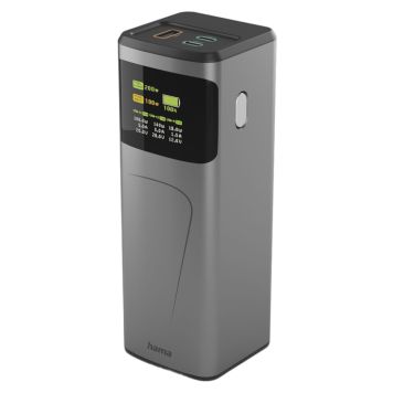 POWERBANK HAMA HIGH POWER 200W 24000MAH GRÅ