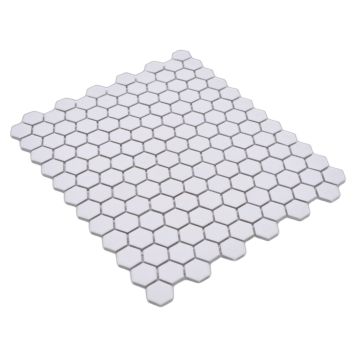  MOSAIK WELSCHEIT HEXAGON WHITE 26X30CM PRIS PER ARK