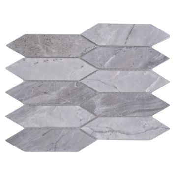 MOSAIK WELSCHEIT HEXAGON LONG GREY 25,7X31,3CM  PRIS PER ARK