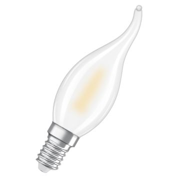 LJUSKÄLLA LEDVANCE LED BÖJD 35 818 FLAME 1 W MATT E14