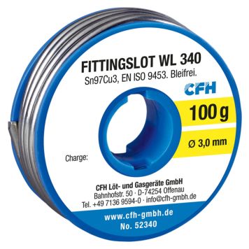 FITTINGSLOD CFH WL 340 3,0MM 100G