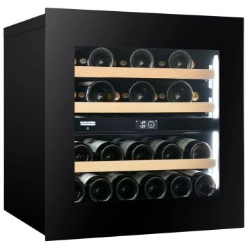 VINKYL DUNAVOX NOBLE 25 FLASKOR SVART DUBBELZON 