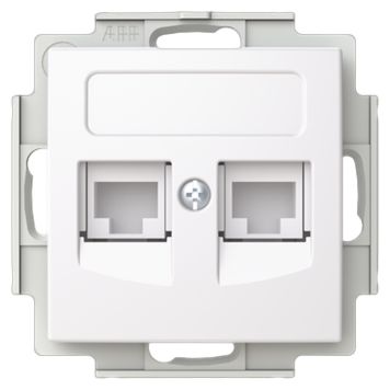 DATAUTTAG ABB SAGA CAT6 UTANPÅLIGGANDE VIT