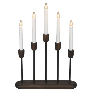 ADVENTSLJUSSTAKE KONSTSMIDE 5L VALNÖT