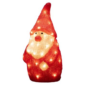 JULDEKORATION KONSTSMIDE TOMTE RÖD IP44 