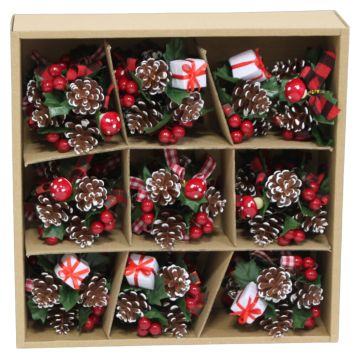 LJUSMANSCHETT 10CM RÖD 18-PACK